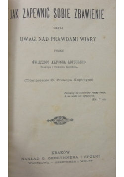 Jak zapewnić sobie zbawienie