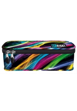Piórnik saszetka usztywniona wewnętrzną klapką New Illusion