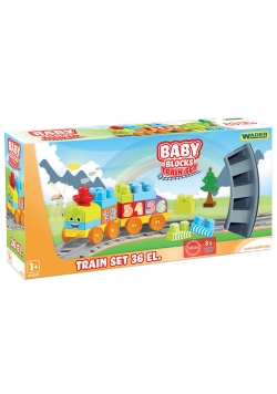 Baby Blocks Railway1.45m - Kolejka 36 el.