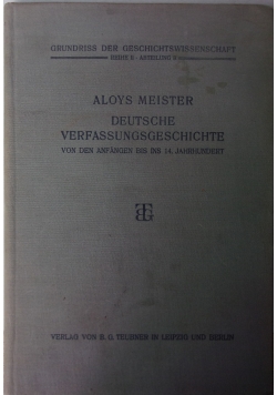 Deutsche verfassungsgeschichte, 1920 r.