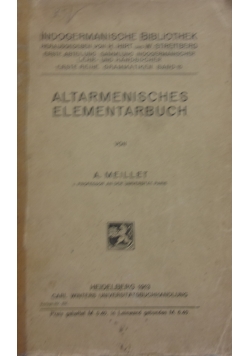 Altarmenisches Elementarbuch,1913r.