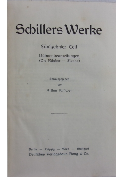 Schillers werke
