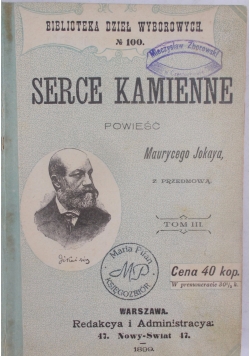 Serce kamienne, 1899 r.