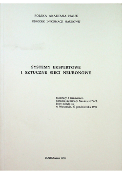 Systemy ekspertowe i sztuczne sieci neuronowe