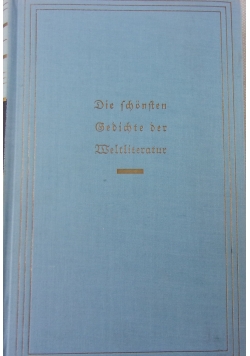 Die schonsten gedichte der weltliteratur, 1933r