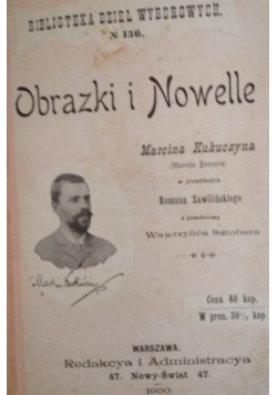 Obrazki i Nowelle, 1900r.