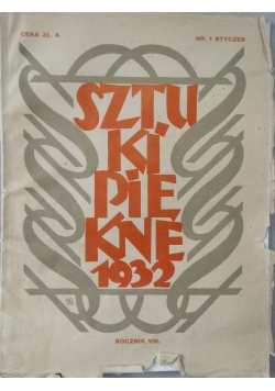 Sztuki piękne Nr 1 1932 r.