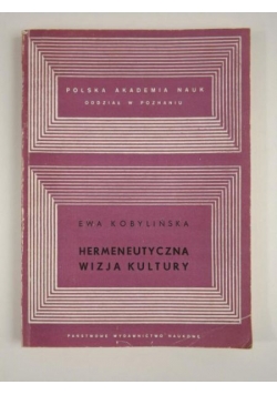Hermeneutyczna wizja kultury