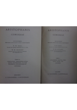 Aristophanis Comoediae,zestaw dwóch książek
