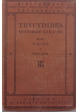 Thucydidis Historiae Volume I Libri I -IV, 1910 r.