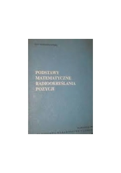 Podstawy matematyczne, radiookreślenia pozycji