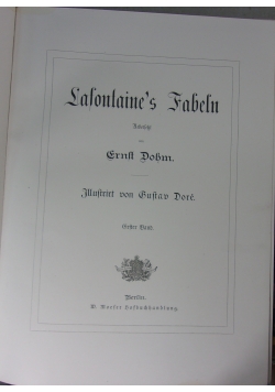 Lafontaine's Fabeln, 1900 r.