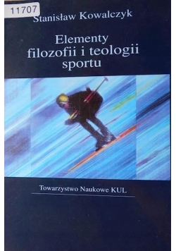 Elementy filozofii i teologii sportu - dedykacja autora na pierwszej stronie