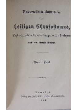 Husgewahste gchristen des heiligen chrhsostomus, 1883r.
