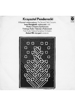 Krzysztof Penderecki II koncert wiolonczelowy płyta winylowa