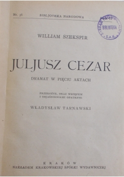 Juljusz Cezar , 1925 r.