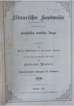 Literarischer Handmeiser, 1906r.