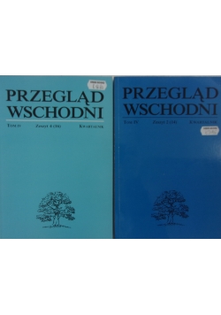 Przegląd wschodni, Tom IV, Zeszyt 2 i 4
