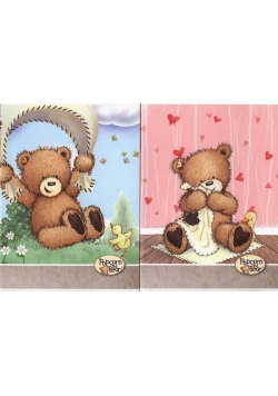 Zeszyt A5 Popcorn The Bear w linie 54 kartki 10 sztuk mix