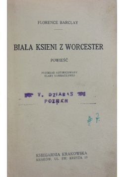Biała Ksieni z Worcester, 1950r.