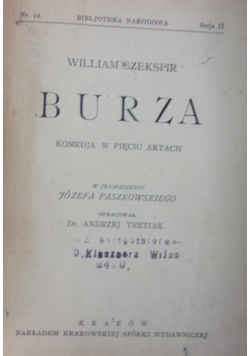 Burza, 1924 r.