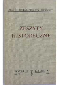 Zeszyty historyczne, zeszyt 81