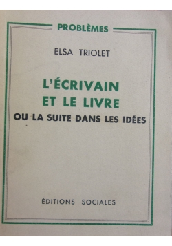 L' Ecrivain et le livre. 1948 r.