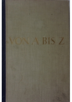 Von A  Bis Z, 1932 r.