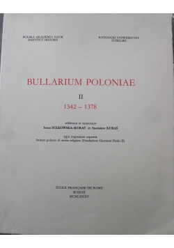 Bullarium Poloniae II 1342 do 1378