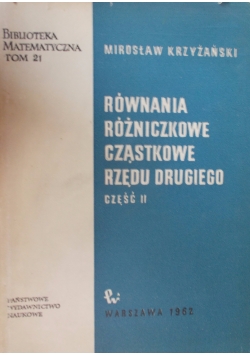 Równania różniczkowe cząstkowe rzędu drugiego cz. 2