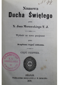Namowa Ducha Świętego 1870 r.