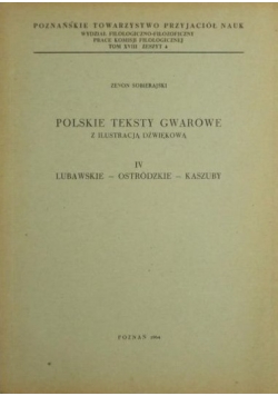 Polskie teksty gwarowe z ilustracją dźwiękową