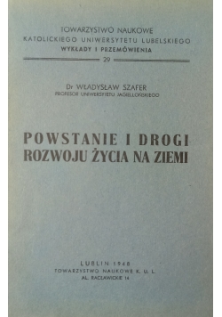 Powstanie i drogi rozwoju życia, 1948 r.