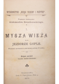 Mysza Wieża ,1903r.