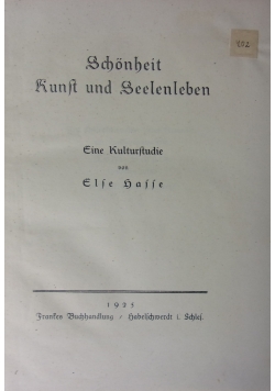 Schonheit Kunst und Selenleben, 1925 r.