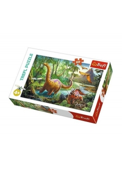 Puzzle Wędrówka dinozaurów 60
