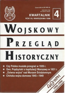 Wojskowy przegląd historyczny nr 4