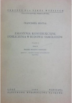 Założenia konstrukcyjne i obliczenia w budowie samolotów