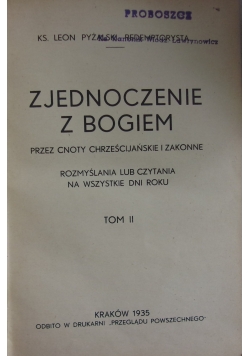 Zjednoczony z Bogiem ,Tom II ,1935 r.
