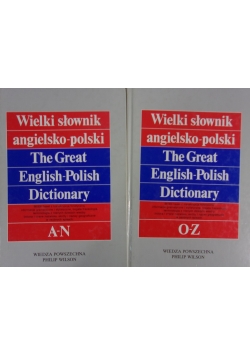 Wielki słownik anielsko-polski,zestaw 2 książek