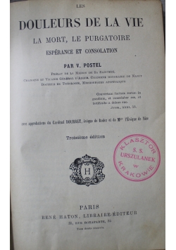 Les Douleurs De La Vie ok 1900 r.