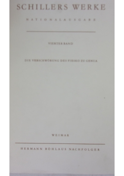 Schillers Werke Nationalausgabe b IV