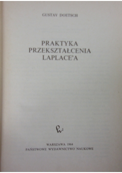 Praktyka przekształcenia laplace'a
