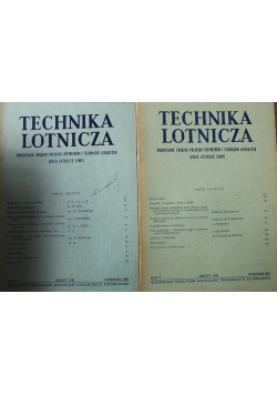 Technika lotnicza rok V zeszyt 2 i 4 1950 r.