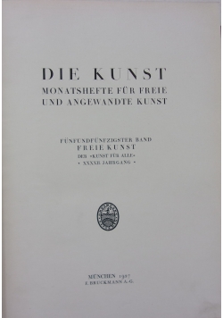 Die Kunst, tom 55, 1927 r.