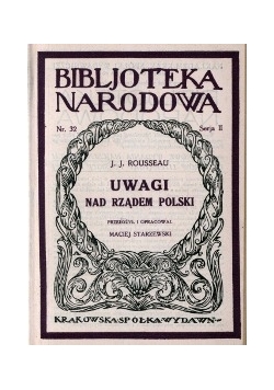 Uwagi nad rządem Polski, 1924 r.