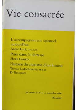 Vie consacree 6 do 15 novembre