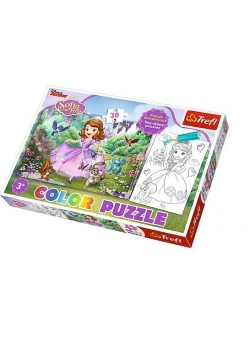 Puzzle Color Sofia wśród drzew TREFL