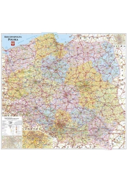 Polska mapa kodowa ścienna