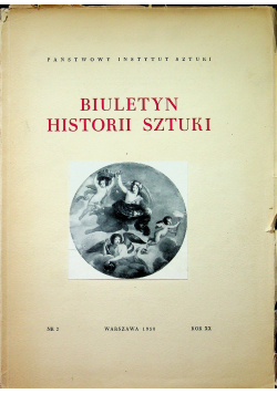 Biuletyn historii sztuki nr 2 rok XX